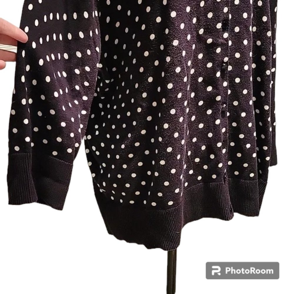 Nue Options Polka-dot Cardigan, 2X - Picture 4 of 10